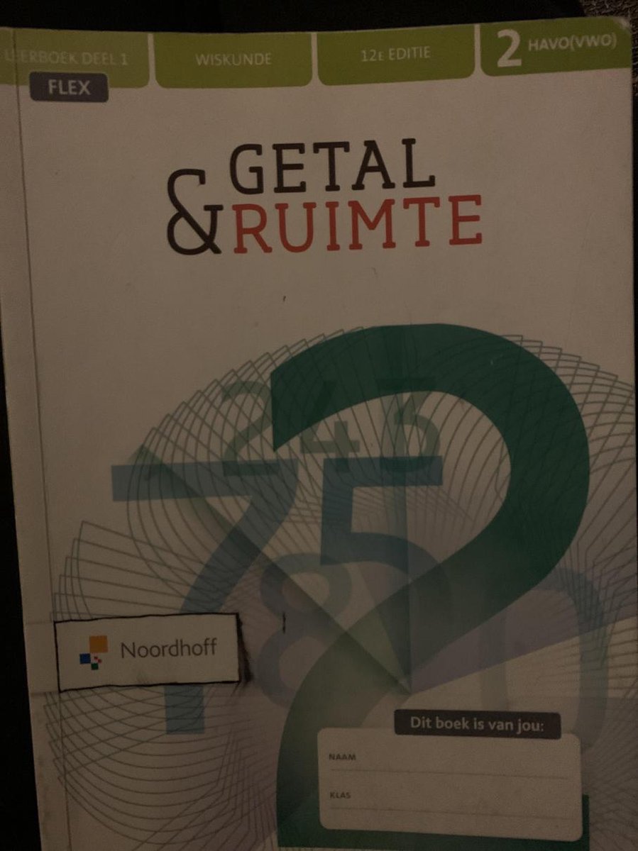 Getal & Ruimte 12e Ed Havo/vwo 2 Flex Leerboek 1