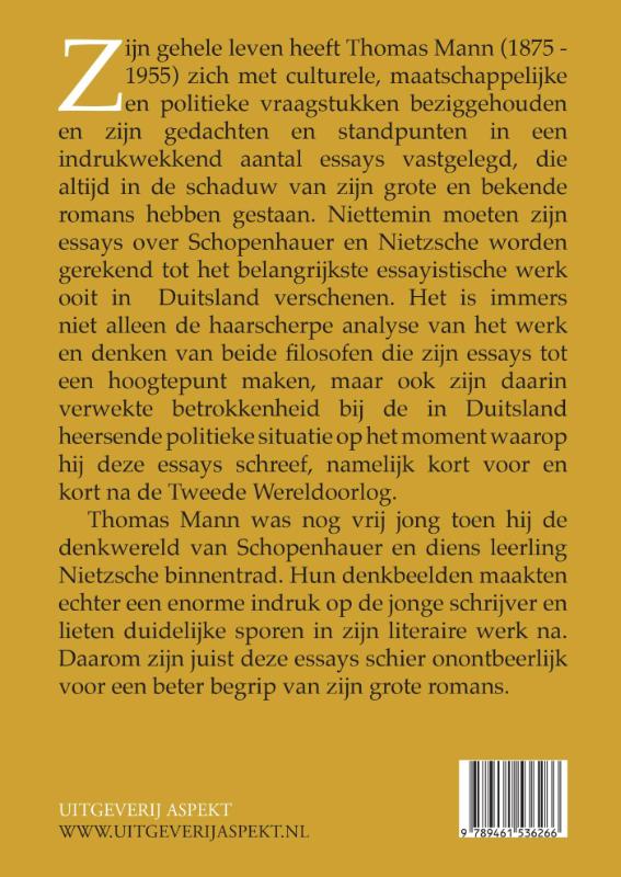 Schopenhauer en Nietzsche achterkant