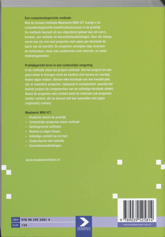 Installatie Hardware / Niveau 2 / MBO-ICT reeks achterkant
