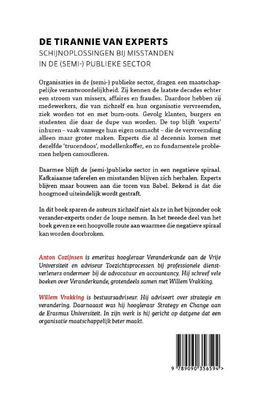 De Tirannie van Experts achterkant