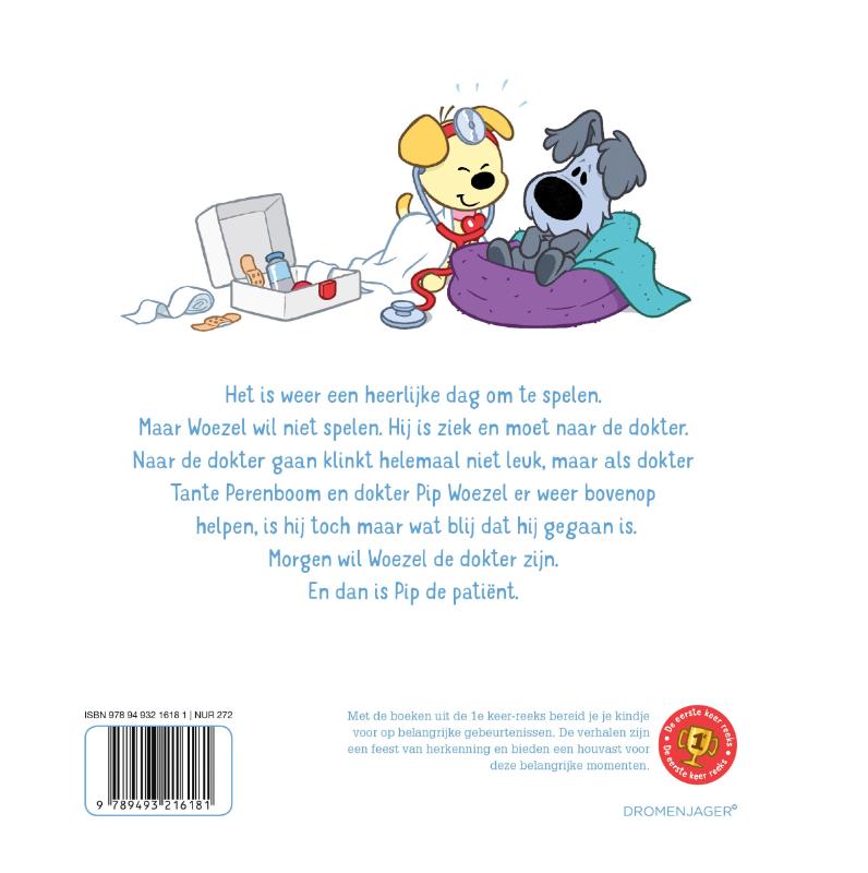 Naar de dokter / Woezel & Pip - Helpende pootjes achterkant