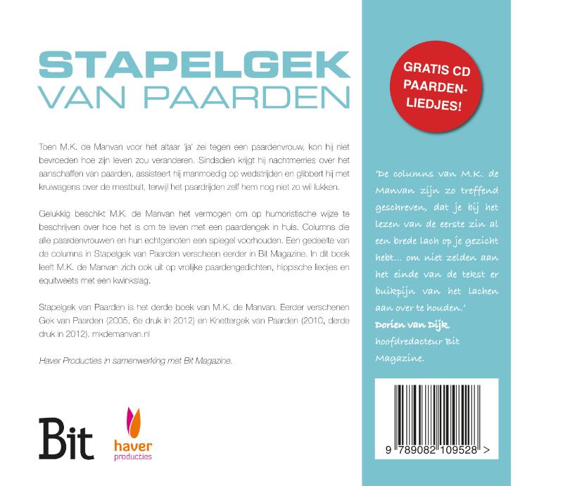 Stapelgek van paarden achterkant