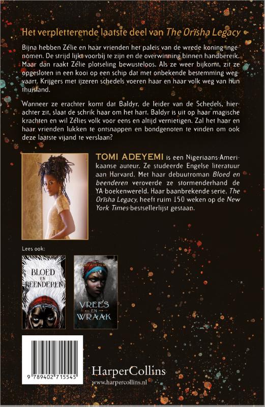 Angst en opstand / The Orïsha Legacy / 3 achterkant