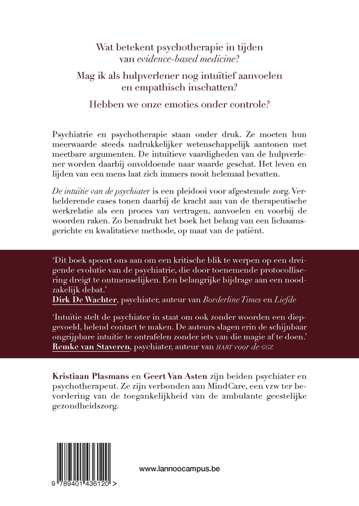 De intuïtie van de psychiater achterkant