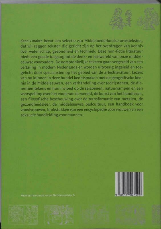Kennis-maken / Artesliteratuur in de Nederlanden / 6 achterkant