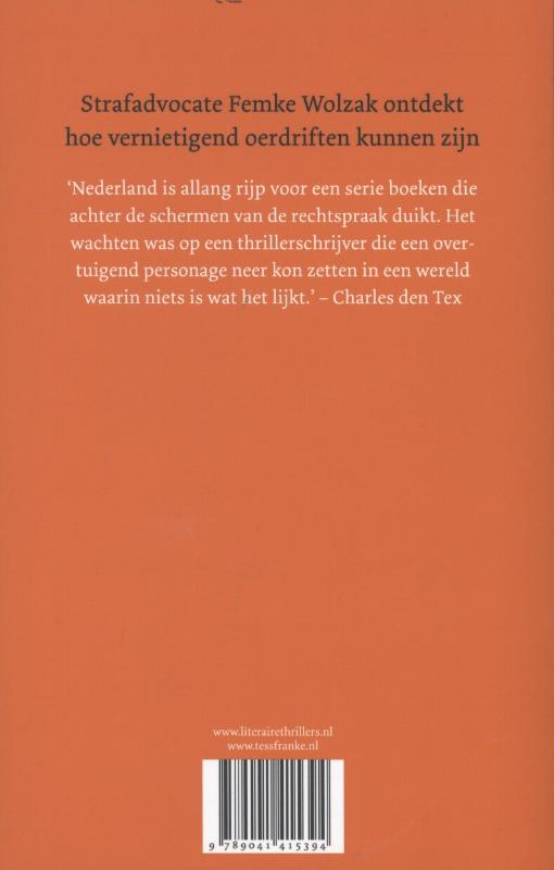 In haar eer In haar eer achterkant