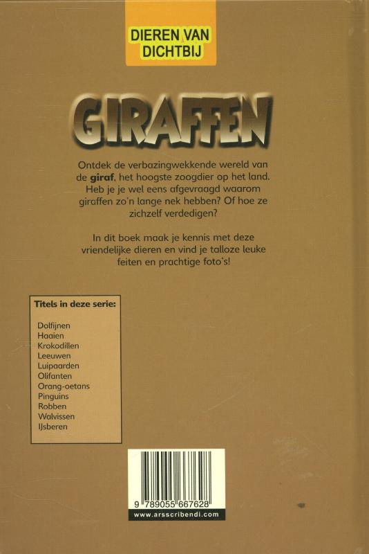 Dieren van dichtbij - Giraffen achterkant