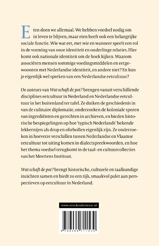 Wat schaft de pot? achterkant