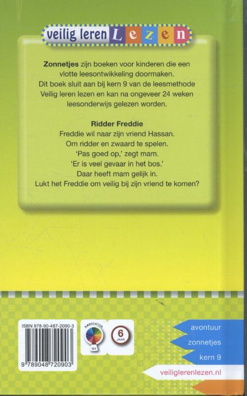 Veilig leren lezen - Ridder Freddie AVI M4 achterkant