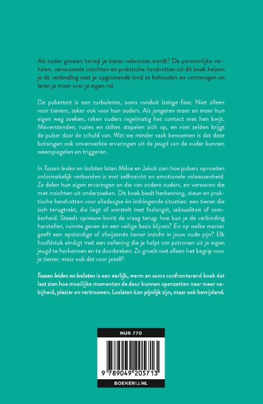 Tussen leiden en loslaten achterkant