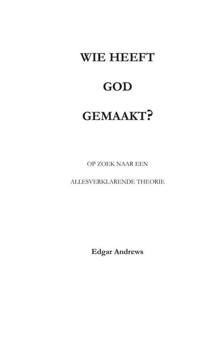 Edgar Andrews Wie Heeft God Gemaakt? thumbnail