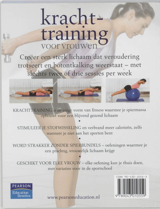 Krachttraining voor vrouwen Krachttraining voor vrouwen achterkant