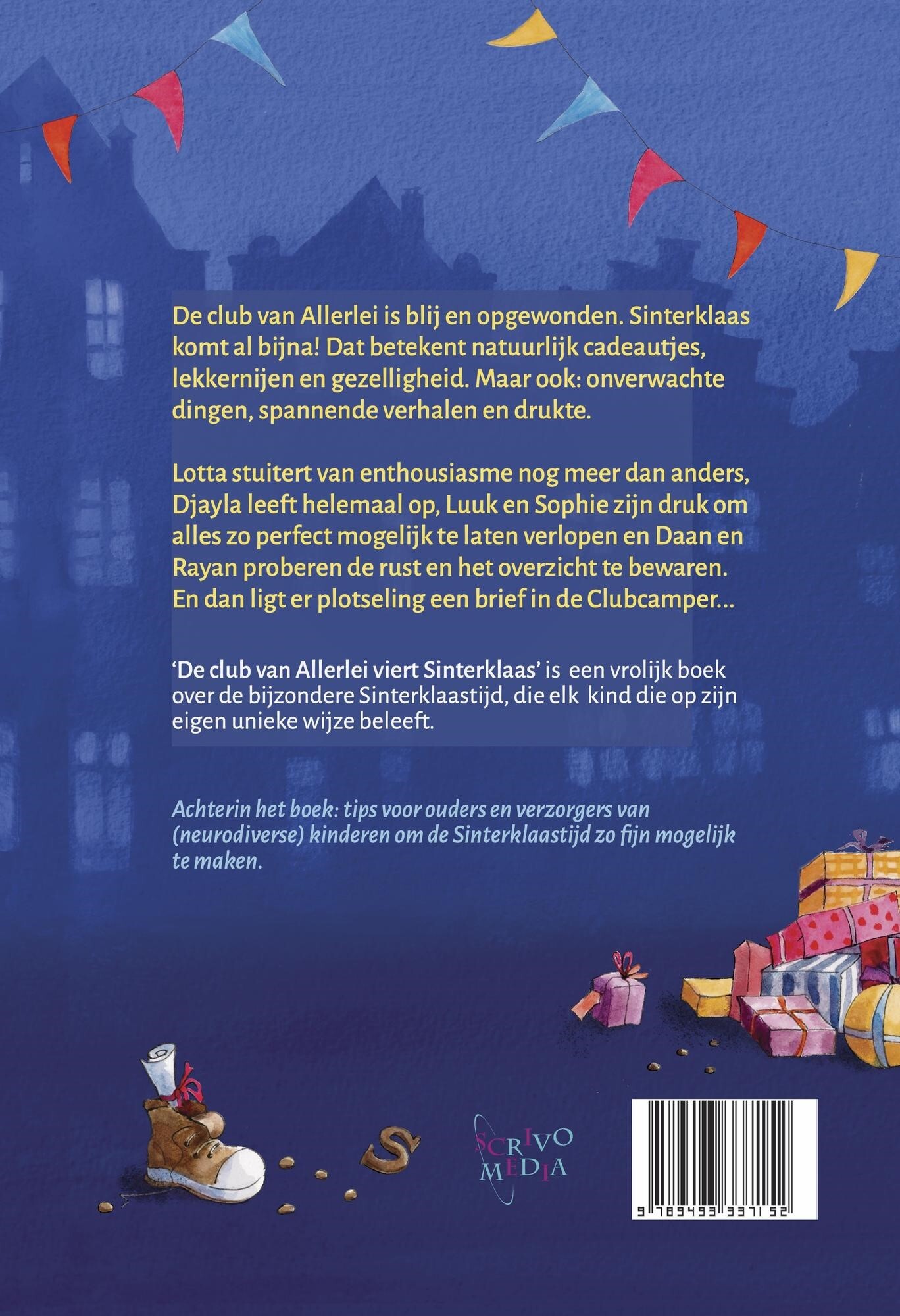 De club van Allerlei viert Sinterklaas / De club van allerlei achterkant