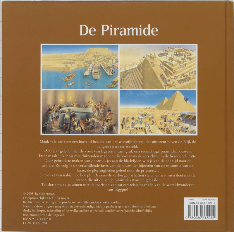 Reis Door De Tijd De Piramide achterkant
