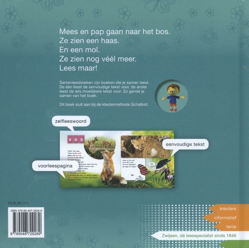 Feest voor Mees / Kleuters samenleesboek achterkant