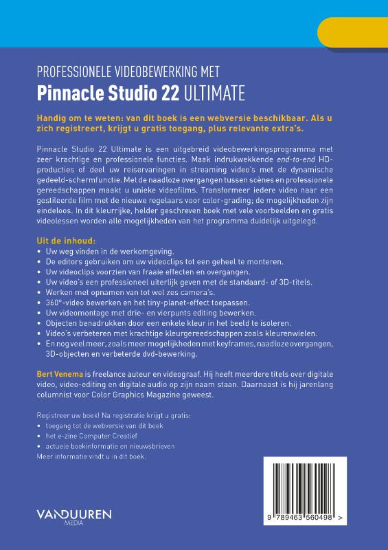 Ontdek Pinnacle Studio 22 Ultimate / Ontdek achterkant