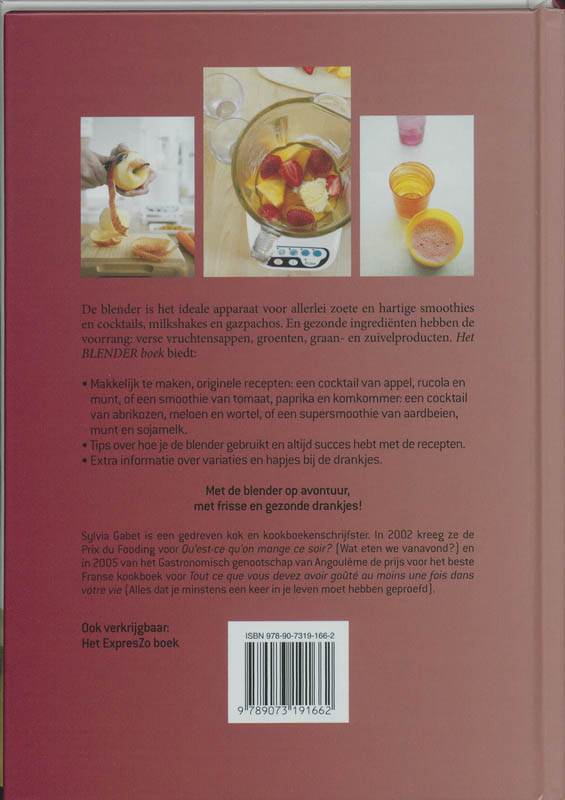 Creatief Culinair - Het Blender boek achterkant