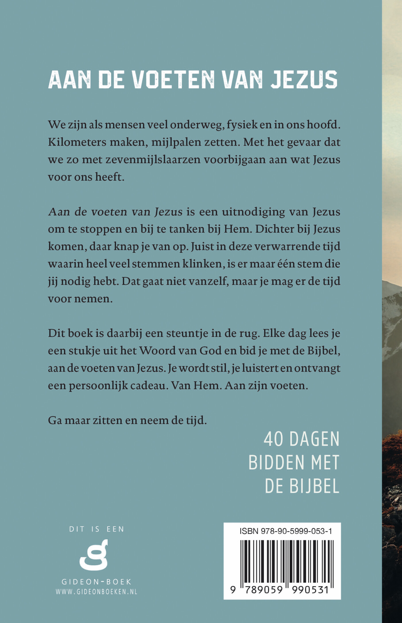 Aan de voeten van Jezus achterkant