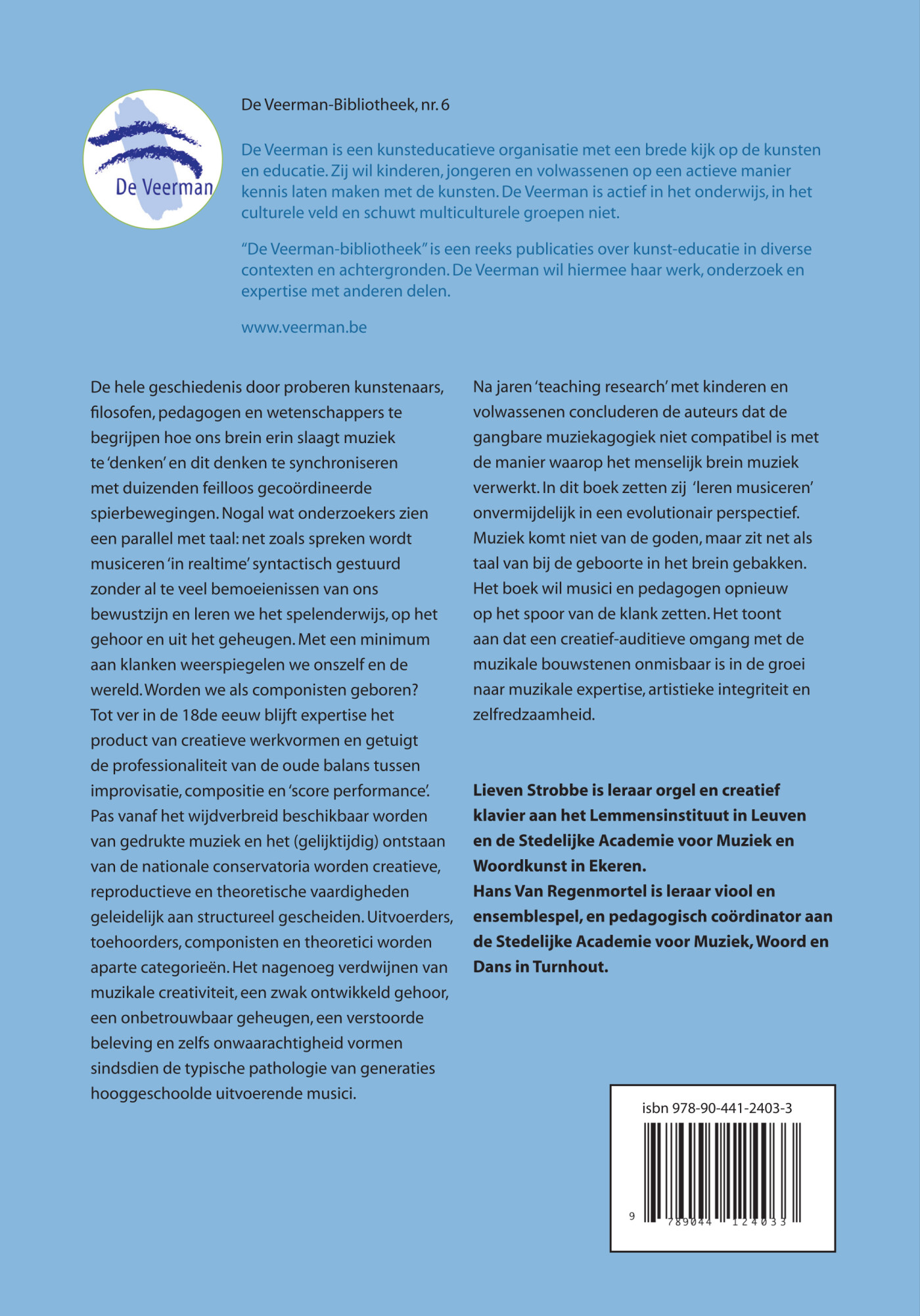 De Veerman bibliotheek 6: Klanksporen / De Veerman bibliotheek / 6 achterkant