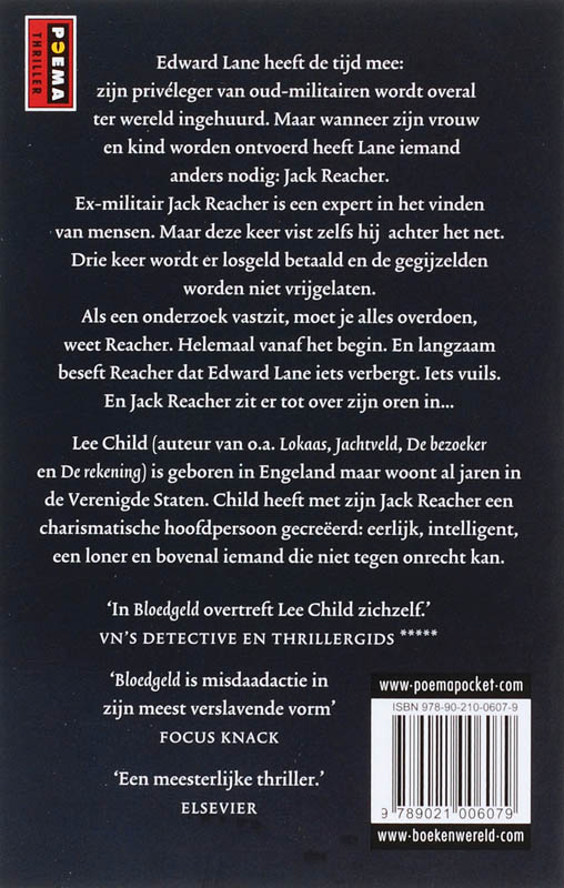 Bloedgeld / Jack Reacher / 10 achterkant