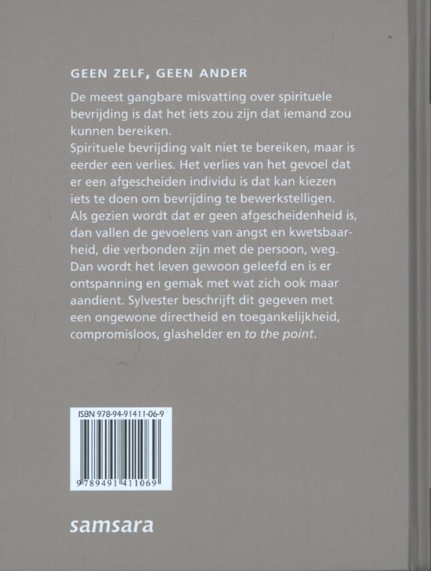 Geen zelf, geen ander achterkant