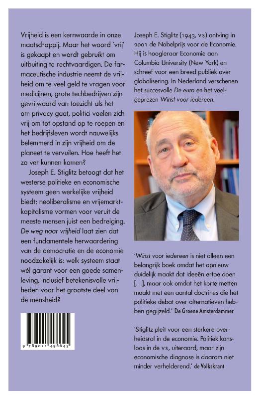 De weg naar vrijheid achterkant