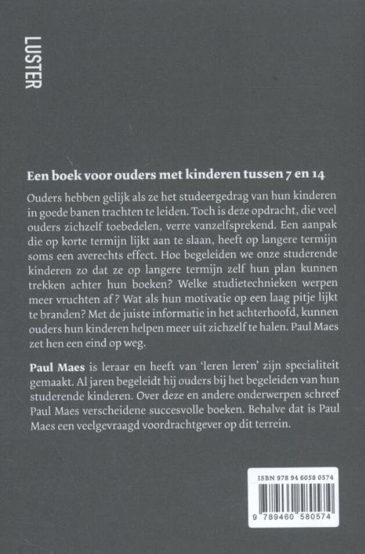 Help je kind bij het leren / De essentie achterkant