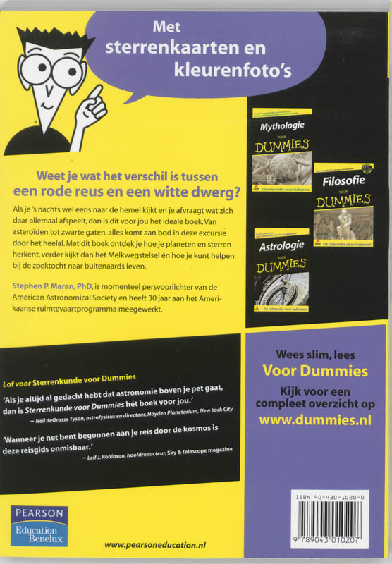 Voor Dummies - Sterrenkunde voor Dummies achterkant