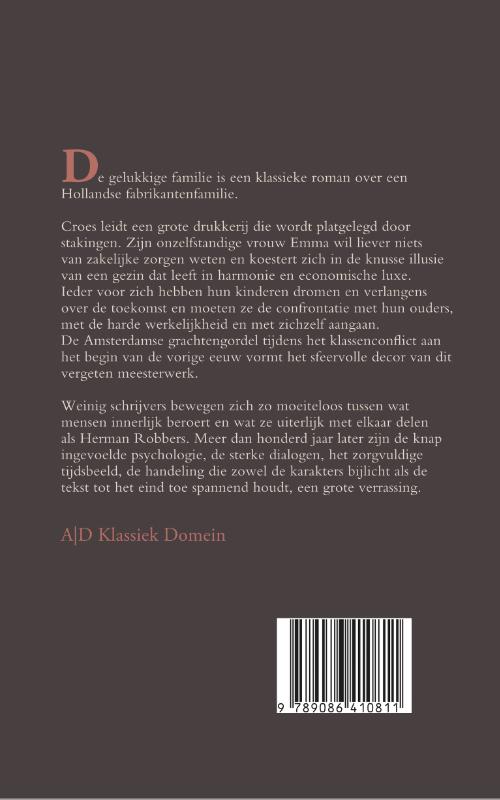 Klassiek Domein  -  Roman van een gezin 1 De gelukkige familie achterkant