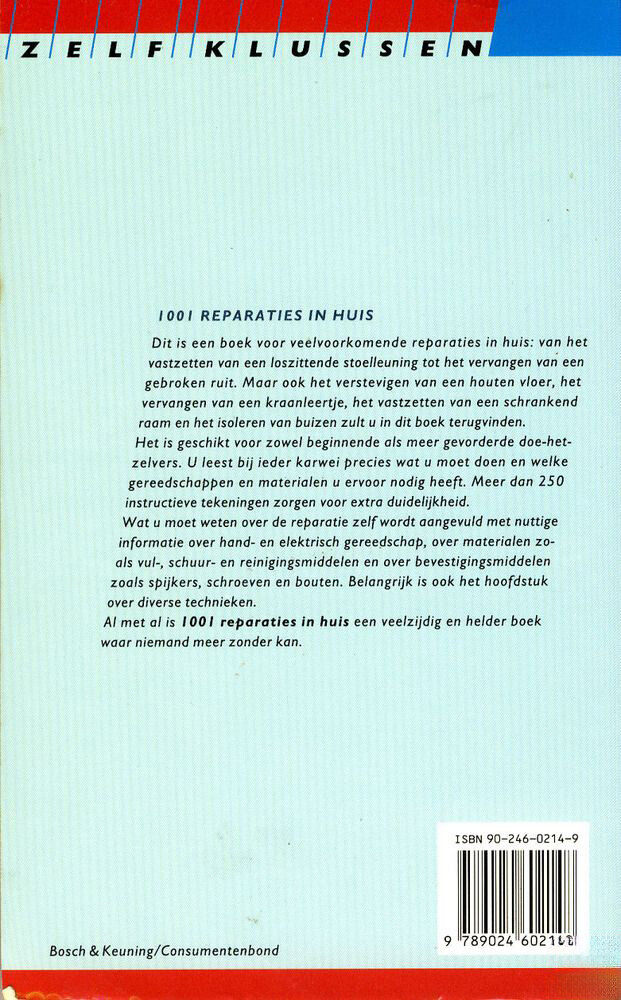 1001 reparaties in huis / Zelf klussen achterkant
