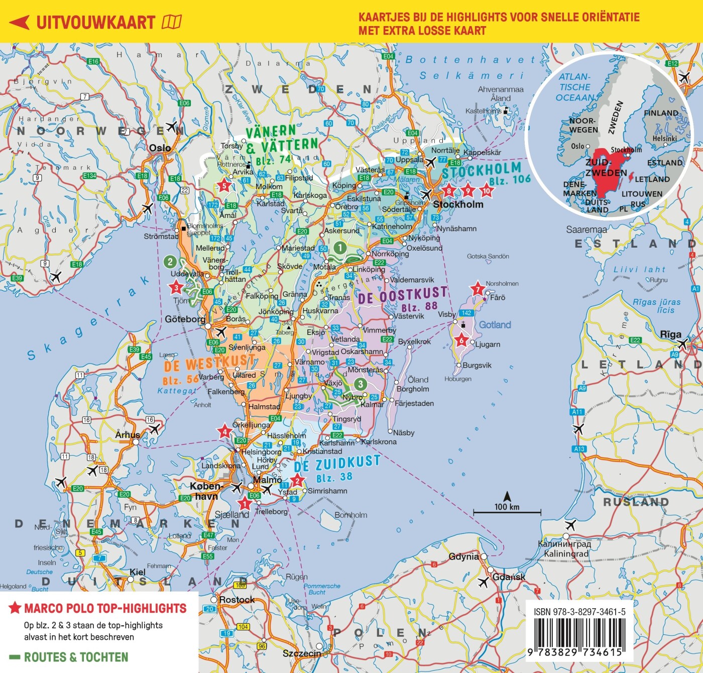 Zuid-Zweden, Stockholm / Marco Polo achterkant