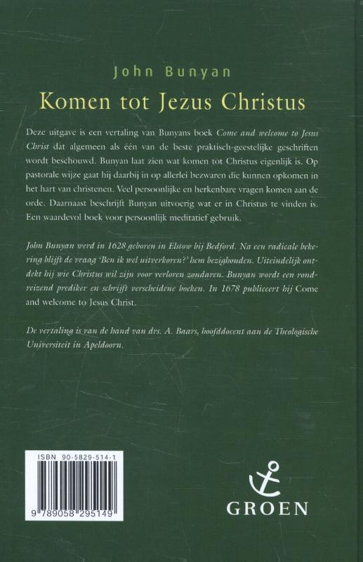 Komen tot Jezus Christus achterkant