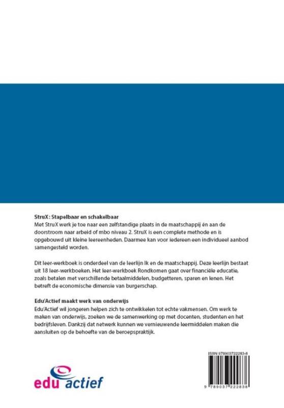 Ik en de Maatschappij: Rondkomen / StruX Ik en de Maatschappij: Rondkomen / StruX achterkant