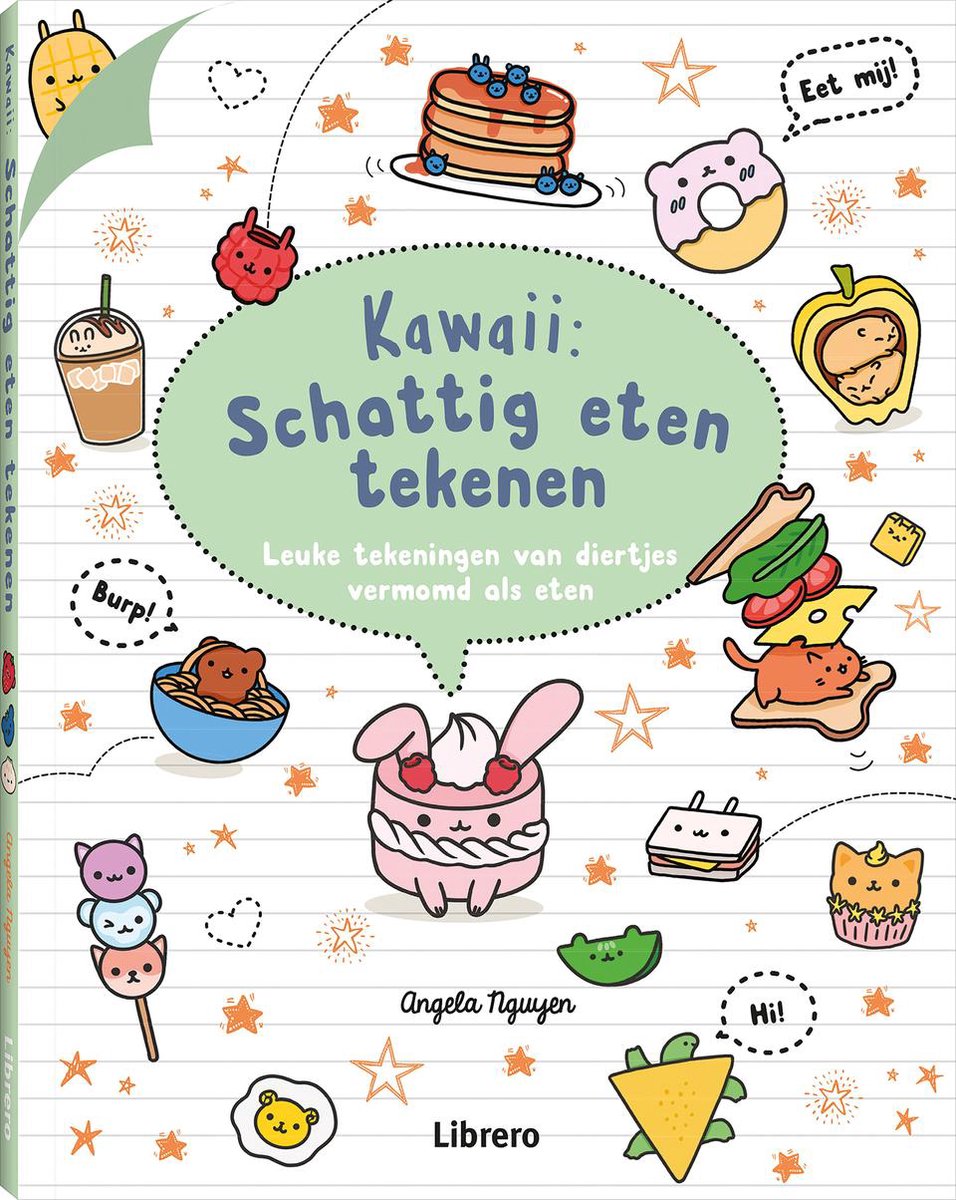 Kawaii: schattig eten tekenen