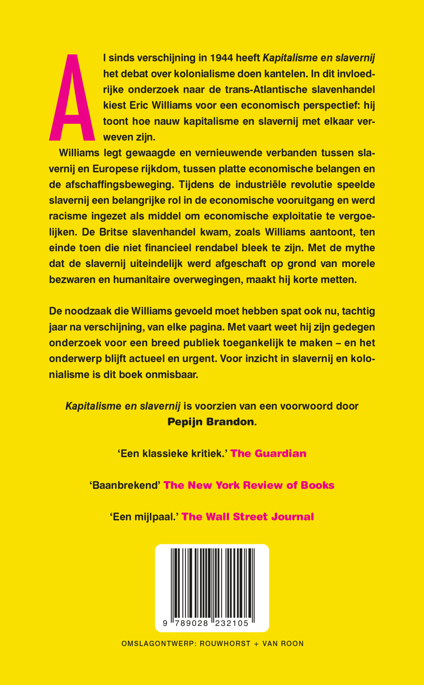 Kapitalisme en slavernij achterkant