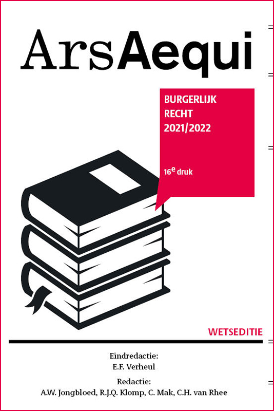 Burgerlijk recht 2021-2022 / Ars Aequi Wetseditie