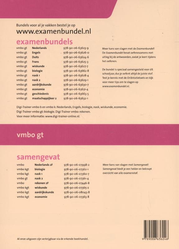 Examenbundel vmbo-gt Duits 2015/2016 achterkant