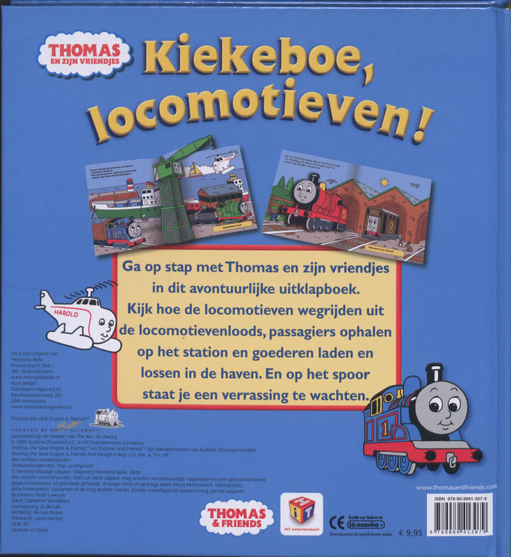 Thomas Kiekeboe, locomotieven! / Thomas de Stoomlocomotief achterkant