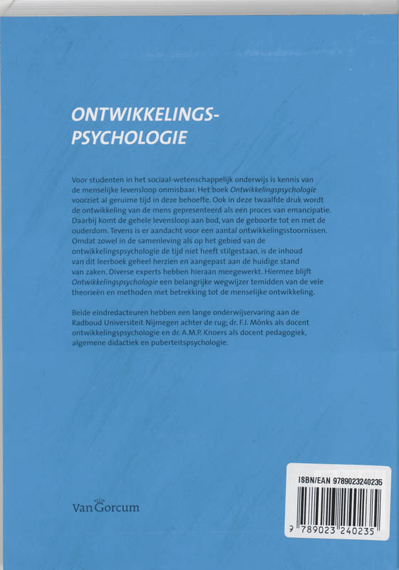 Ontwikkelingspsychologie achterkant