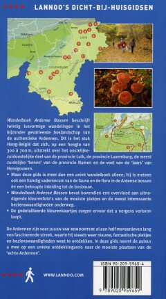 Wandelboek Ardense Bossen / DICHT BIJ HUIS achterkant
