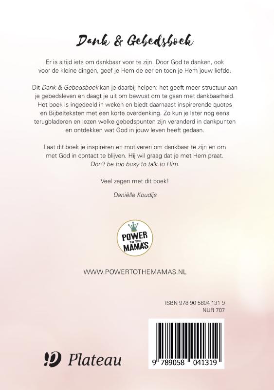 Dank & gebedsboek achterkant