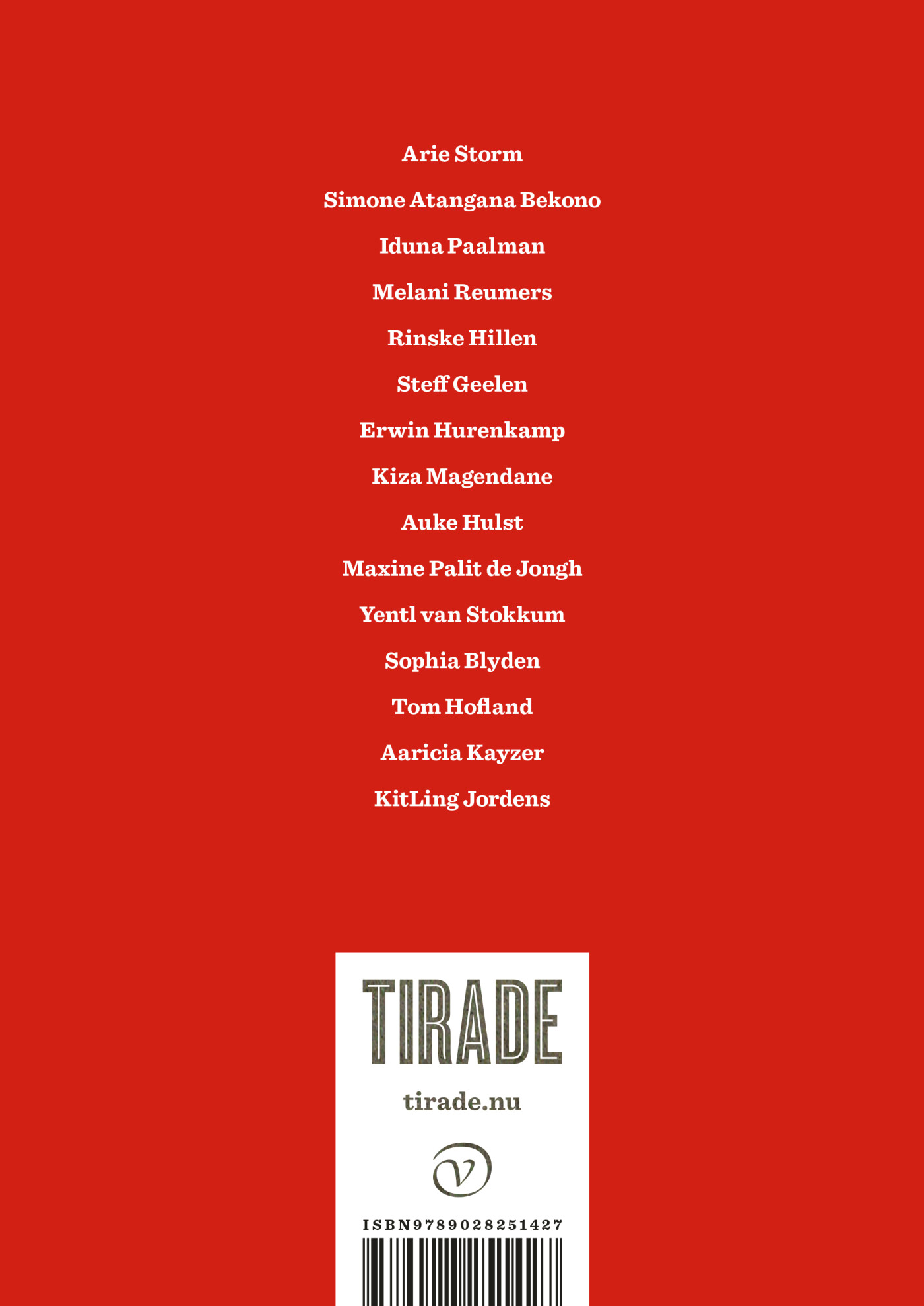 Tirade / Tirade / 497 achterkant
