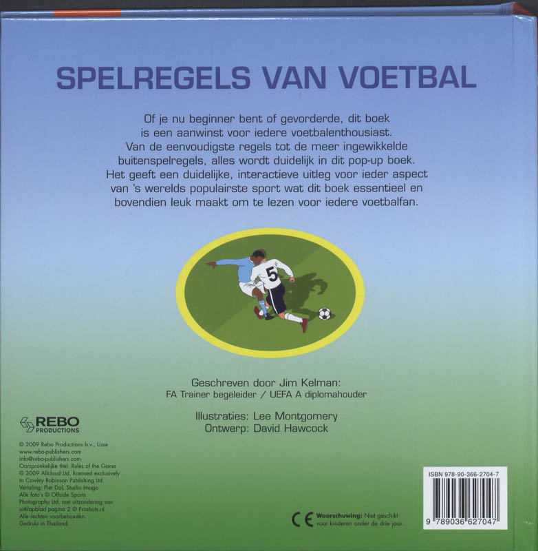 Spelregels van voetbal Spelregels van voetbal achterkant