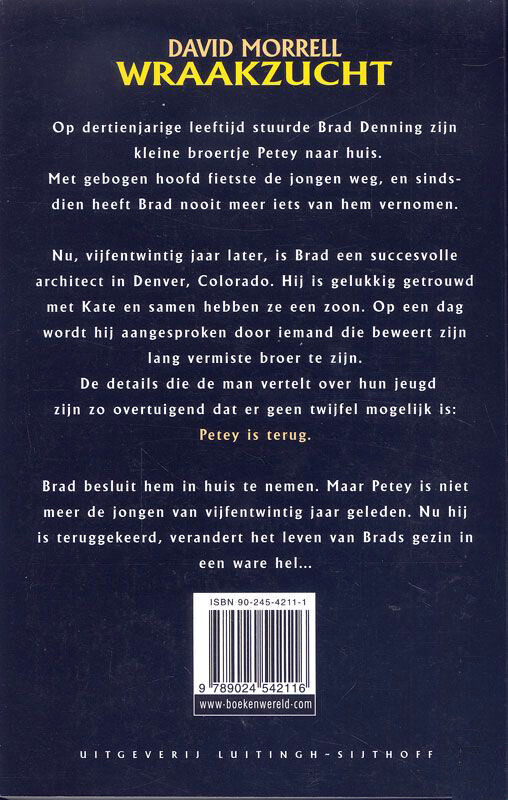Wraakzucht achterkant