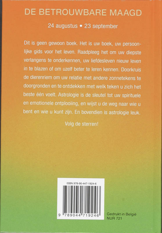 De sterrenbeelden / De betrouwbare maagd achterkant