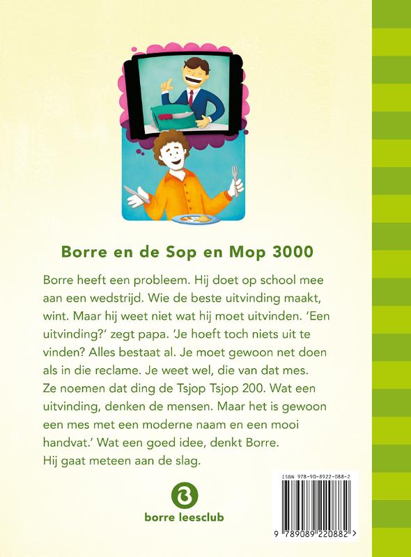 Borre en de Sop en Mop 3000 / De Gestreepte Boekjes achterkant