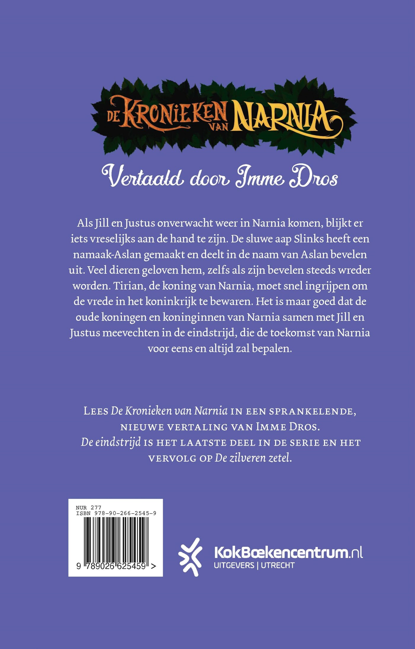 De eindstrijd / De kronieken van Narnia / 7 achterkant