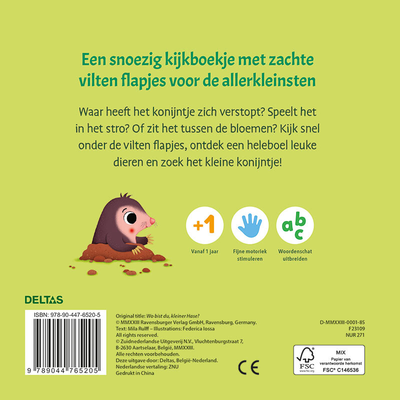 Waar is het konijntje? achterkant