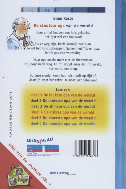 De stoutste opa van de wereld / Tijs en Jasmijn / 1 achterkant