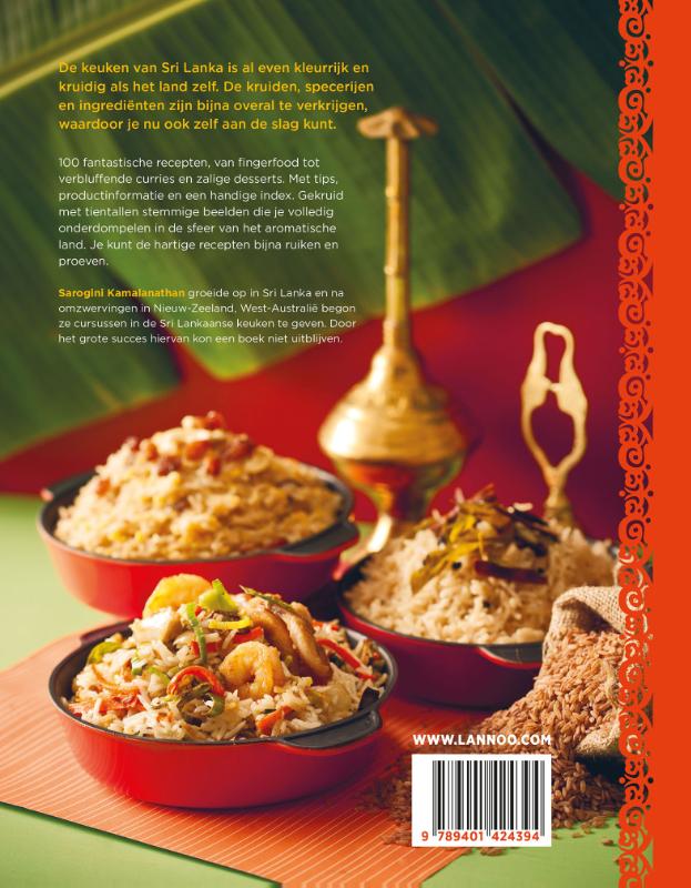 Sri Lanka Food achterkant